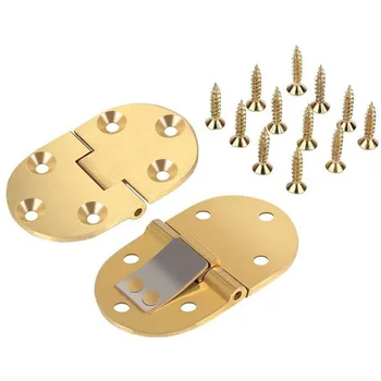 Tray Hinge 2-1/2 Inch X1-1/2 with Screws Satin Finish for Folding Tables - Gold, 2Pcs
Tray Hinge 2-1/2 Inch X1-1/2 with Screws Satin Finish for Folding Tables - Gold, 2Pcs