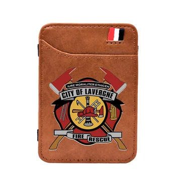 City Of Lavergne Fire Rescue Design Brown Magic Wallet Men Women Firemen Leather Mini Money Clips Credit Card Purse Gifts
City Of Lavergne Fire Rescue Design Brown Magic Wallet Men Women Firemen Leather Mini Money Clips Credit Card Purse Gifts
