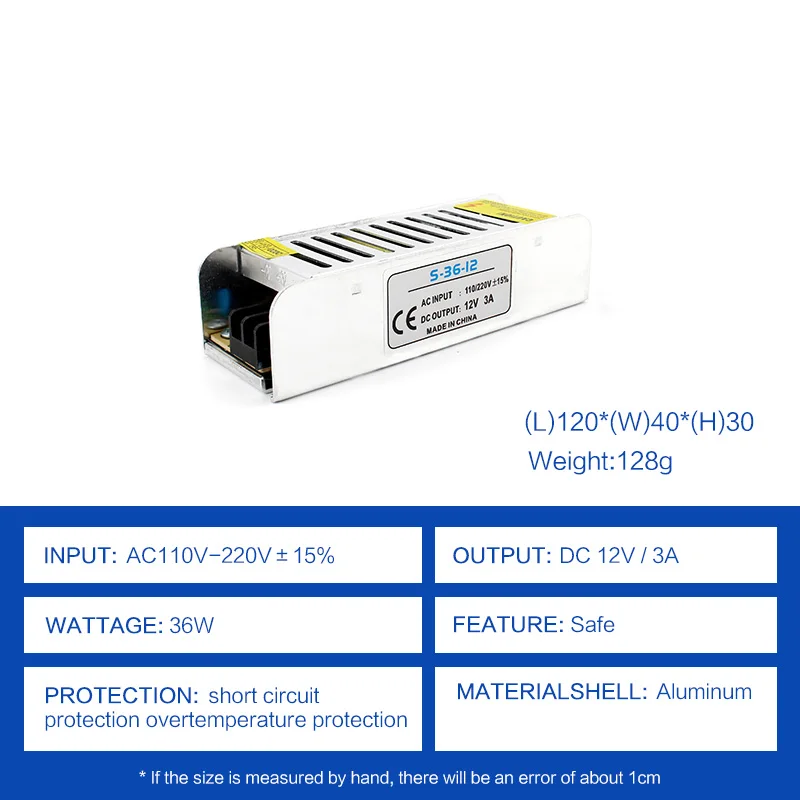 Z01D-Long-Power-12V3A-36W