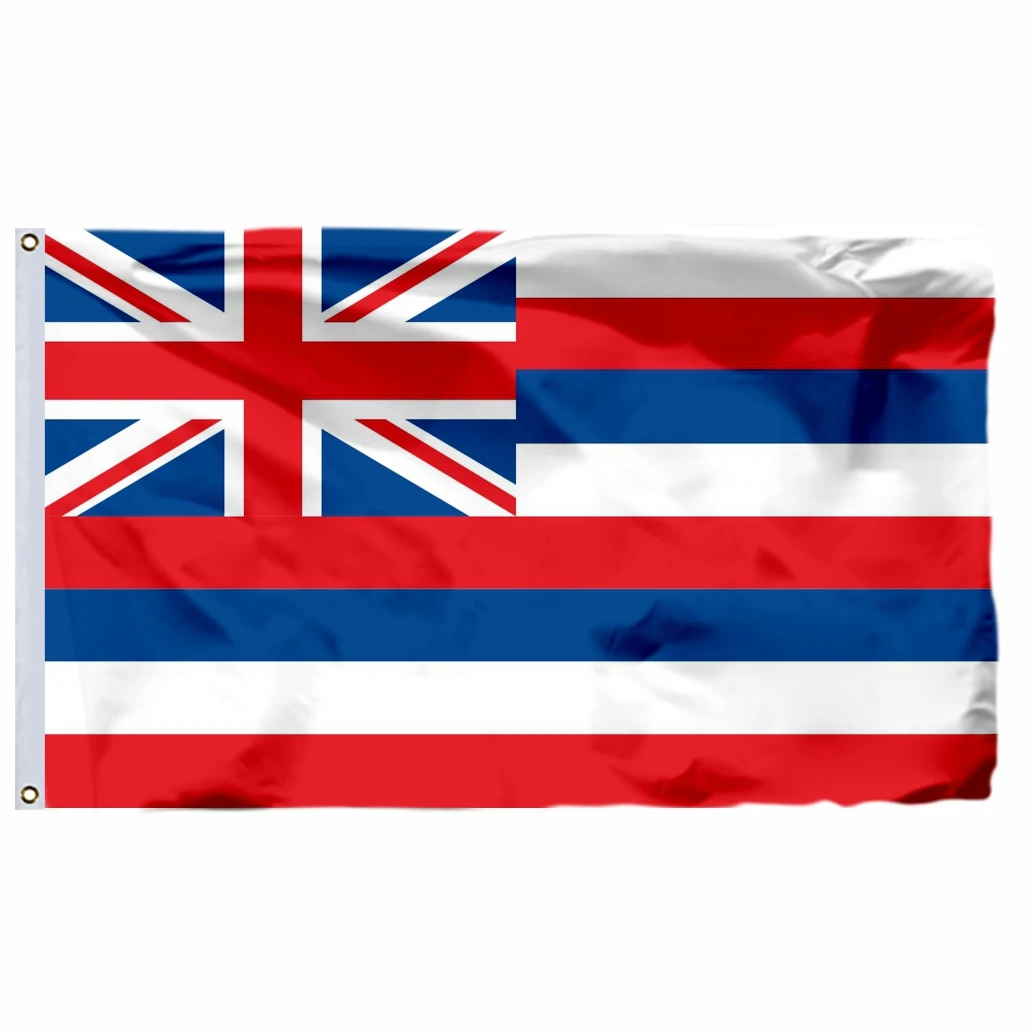 

Hawaii Flag 4` x 6` FEET 100D Polyester Large Big Hawaiian Flags 3x5ft 90x150cm 2x3ft Banners National Flag Country Banner