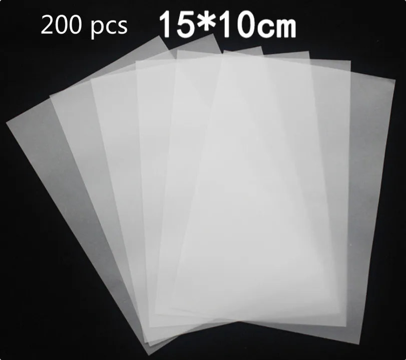 15x10cm 200pcs Tracing Painting Clear Paper for Rubber Stamp Copy Drawing Printing Acid Transfer Paper Art Craft Supplies
15x10cm 200pcs Tracing Painting Clear Paper for Rubber Stamp Copy Drawing Printing Acid Transfer Paper Art Craft Supplies