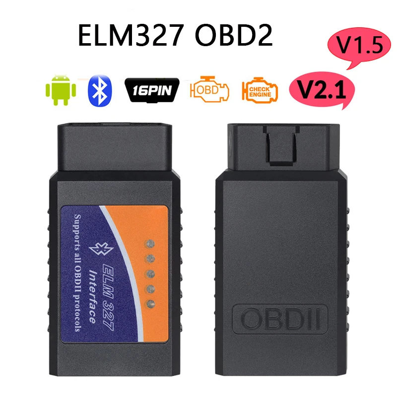 ELM327 Bluetooth OBD2 V2.1 V1.5 Car Diagnostic Tool Code Reader Interface Scanner Support Android Torque Automotive Scanner
ELM327 Bluetooth OBD2 V2.1 V1.5 Car Diagnostic Tool Code Reader Interface Scanner Support Android Torque Automotive Scanner