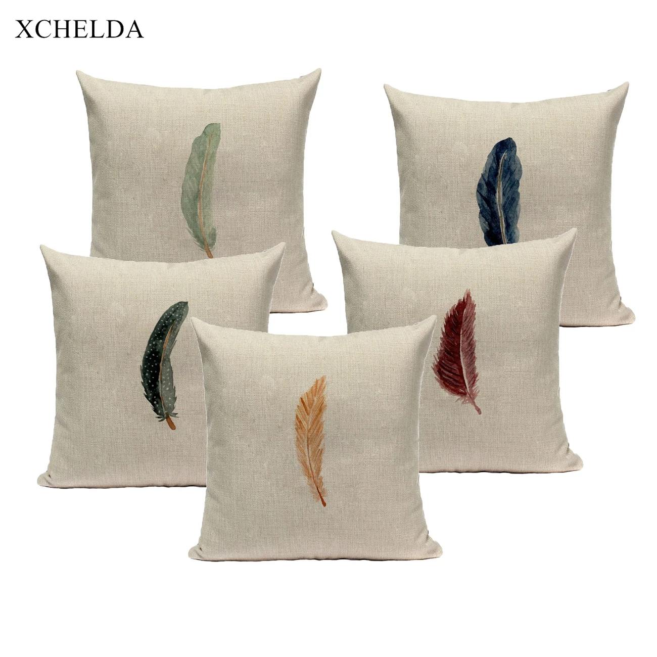 Cushion Cover Spring Feather Pattern Decorative 45*45 40*40 Linen Throw Pillow Case for Sofa Car Seat Pillowcase Living Room
Cushion Cover Spring Feather Pattern Decorative 45*45 40*40 Linen Throw Pillow Case for Sofa Car Seat Pillowcase Living Room
