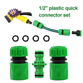 Plastic 1/2 inch Water Hose Connector Pipe Adaptor Tap Hose Pipe Fitting Set Quick Connector Garden Watering Tap Accessories
Plastic 1/2 inch Water Hose Connector Pipe Adaptor Tap Hose Pipe Fitting Set Quick Connector Garden Watering Tap Accessories