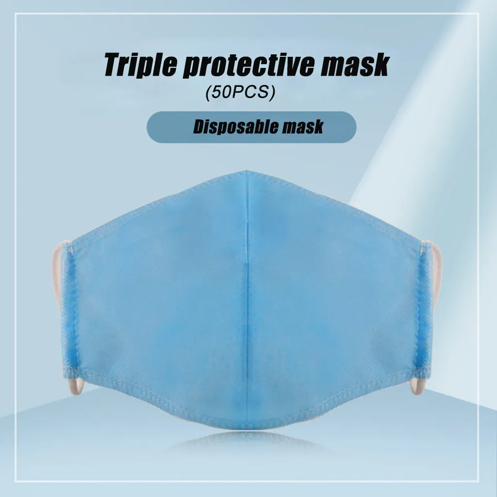 50PCS Disposable Masks Civil Non-Woven 3 Layer- Thick 50 Packs Adult Protective protect from harmful mascarilla coronavirus
50PCS Disposable Masks Civil Non-Woven 3 Layer- Thick 50 Packs Adult Protective protect from harmful mascarilla coronavirus
