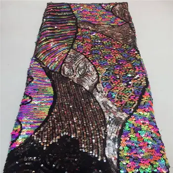 Upscale Multicolor Sequins Lace Fabric Sequined Embroidered Guipure Net Lace African Wedding Dresses Sewing Mesh Material LCD932
Upscale Multicolor Sequins Lace Fabric Sequined Embroidered Guipure Net Lace African Wedding Dresses Sewing Mesh Material LCD932