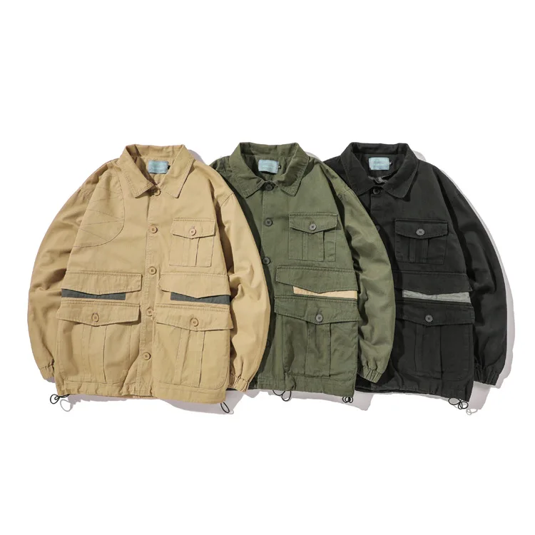 Wu Navigation Japanese-style Retro Solid Color Multi-pockets Tooling Jacket Men's Youth Trend Baseball Collar Casual Jacket
Wu Navigation Japanese-style Retro Solid Color Multi-pockets Tooling Jacket Men's Youth Trend Baseball Collar Casual Jacket