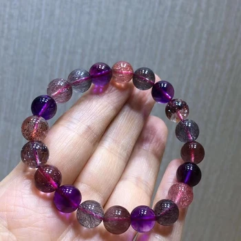 9mm Certificate Natural Super Seven 7 Colorful Lepidocrocite Quartz Rutilated Clear Round Beads Bracelet Men Women AAAAAA
9mm Certificate Natural Super Seven 7 Colorful Lepidocrocite Quartz Rutilated Clear Round Beads Bracelet Men Women AAAAAA