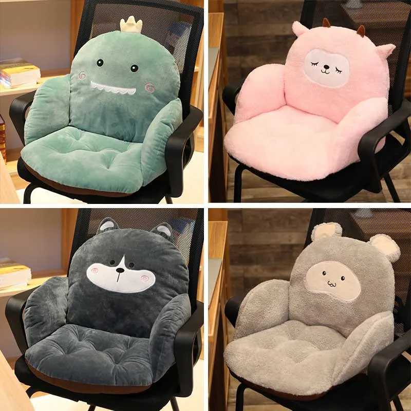 Cartoon Animal Plush Office Chair One-piece Cushion Non-slip Lumbar Support Chair Backrest Mat Soft Chair Pillows Student gift
Cartoon Animal Plush Office Chair One-piece Cushion Non-slip Lumbar Support Chair Backrest Mat Soft Chair Pillows Student gift