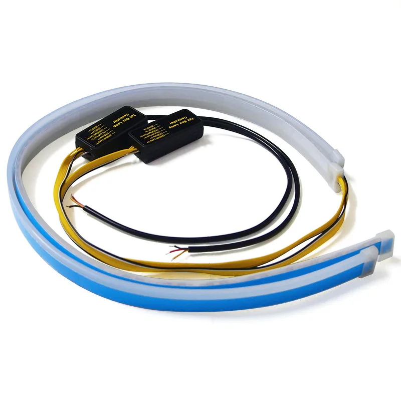 Factory Automobile Led Day Light Ultra Thin Light Guide Strip Two Color White Yellow Steering Decorative Lamp Running Lamp
Factory Automobile Led Day Light Ultra Thin Light Guide Strip Two Color White Yellow Steering Decorative Lamp Running Lamp