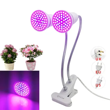 60 LED Phyto Bulb Lamp Plant Grow Light Indoor Flower Seeding Growth LED Lamps EU/US/UK Plug With Desk Clip Greenhouse Lights
60 LED Phyto Bulb Lamp Plant Grow Light Indoor Flower Seeding Growth LED Lamps EU/US/UK Plug With Desk Clip Greenhouse Lights