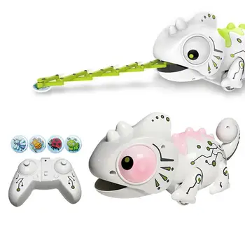 2.4CHZ RC Robot Chameleon Toys Chameleon Pet Changeable Light Remote Control Electronic Model Animal Intelligent Robot Kit Toys
2.4CHZ RC Robot Chameleon Toys Chameleon Pet Changeable Light Remote Control Electronic Model Animal Intelligent Robot Kit Toys