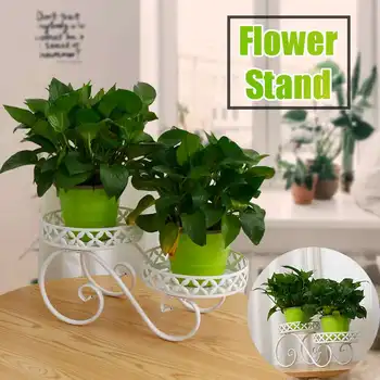 Outdoor Metal Holder Garden Patio Shelves For Plant Flower Pot Double layer Flower Stand Strong Bearing Force Indoor Stand 
Outdoor Metal Holder Garden Patio Shelves For Plant Flower Pot Double layer Flower Stand Strong Bearing Force Indoor Stand