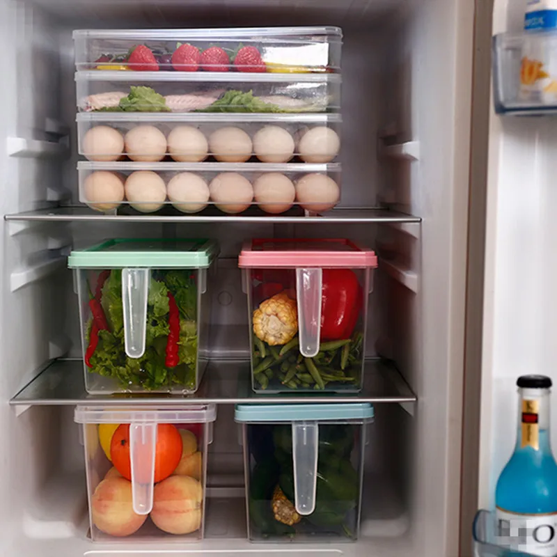 Multi-Purpose Kitchen Storage Box Dried Fruit Grains Cooked Food Storage Box Refrigerator Sealed Crisper Transparent With Handle
Multi-Purpose Kitchen Storage Box Dried Fruit Grains Cooked Food Storage Box Refrigerator Sealed Crisper Transparent With Handle