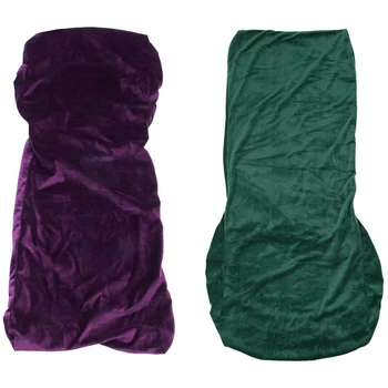 2x Stretch Fox Velvet Fabric Dining Room Wedding Kitchen Home Short Chair Seat Covers, Purple & Dark Green
2x Stretch Fox Velvet Fabric Dining Room Wedding Kitchen Home Short Chair Seat Covers, Purple & Dark Green