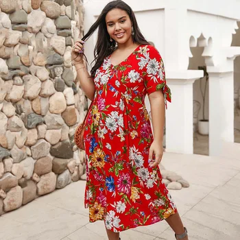 2020 Summer Oversized Boho Dress Women Cotton Floral Dresses Ladies Print Midi Dress Female Loose Aline Party Dress Plus Size
2020 Summer Oversized Boho Dress Women Cotton Floral Dresses Ladies Print Midi Dress Female Loose Aline Party Dress Plus Size