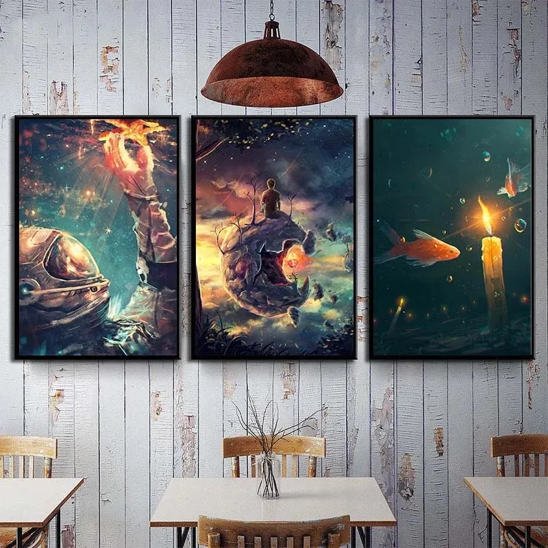 Abstract Landscape Wall Art Posters and Prints Fantasy Night Starlight Deep Sea Canvas Painting Nordic Living Room Home Decor
Abstract Landscape Wall Art Posters and Prints Fantasy Night Starlight Deep Sea Canvas Painting Nordic Living Room Home Decor