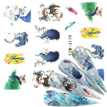 YZWLE 2020 New Arrival 1 PC Nail Art Peacock Animal Flower Water Design Tattoos Nail Sticker Decals for Beauty Manicure Tools
YZWLE 2020 New Arrival 1 PC Nail Art Peacock Animal Flower Water Design Tattoos Nail Sticker Decals for Beauty Manicure Tools