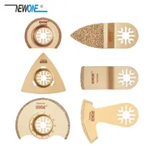 6 pièces carbure outil oscillant lame de scie accessoires pour rénovateur outil électrique comme Fein multimaster, Dremel, petite coupe de béton(China)
