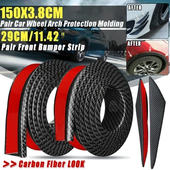 Universal 4x 2x 150x3.8CM Rubber Car Mudguard Trim Wheel Arch Protection Moldings Black/Carbon Black Front Bumper Anti-rub Strip
Universal 4x 2x 150x3.8CM Rubber Car Mudguard Trim Wheel Arch Protection Moldings Black/Carbon Black Front Bumper Anti-rub Strip