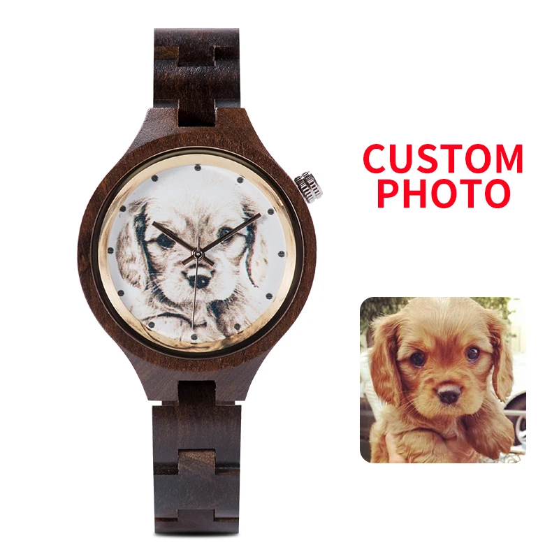 Customize Photo Wood Watch Women Personality Creative Design UV Customization Laser Print OEM Birthday Christmas Ladies Watches
Customize Photo Wood Watch Women Personality Creative Design UV Customization Laser Print OEM Birthday Christmas Ladies Watches