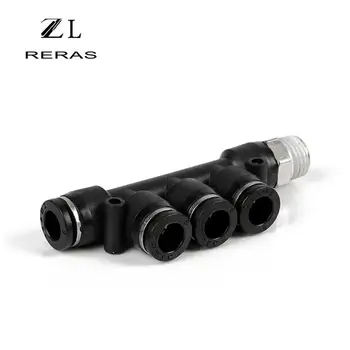 Black PKB Threaded Five-way Variable Diameter Fast Joint Pneumatic Element Fast Tracheal Connector OD 4 6 8 10 12mm
Black PKB Threaded Five-way Variable Diameter Fast Joint Pneumatic Element Fast Tracheal Connector OD 4 6 8 10 12mm