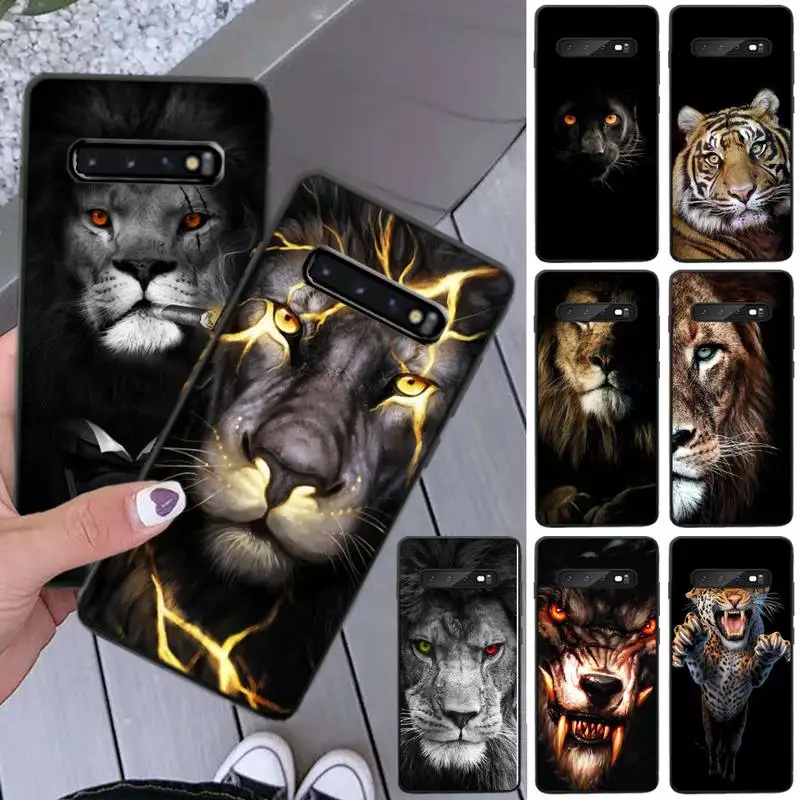 Фото Роскошный Уникальный Дизайн чехол для телефона с изображением льва тигра Samsung S8
