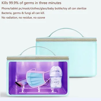 Multi-functional portable UV sterilizer Lamp Bag box USB Ozone Disinfection for mask Phone Tablet PC clothing disinfection
Multi-functional portable UV sterilizer Lamp Bag box USB Ozone Disinfection for mask Phone Tablet PC clothing disinfection