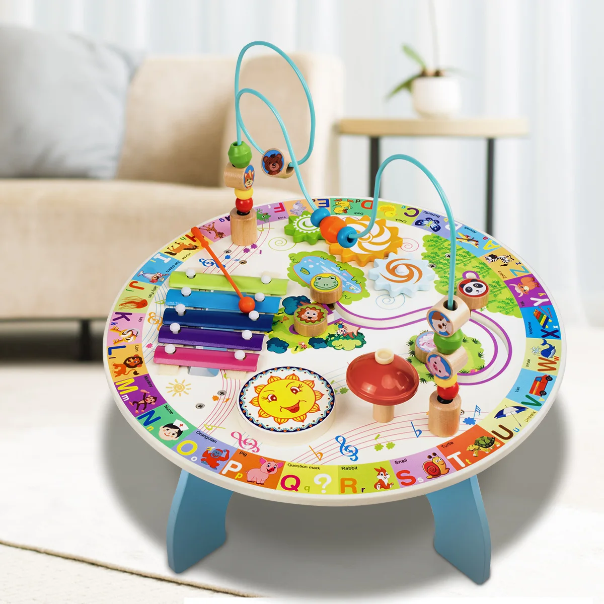 Early Childhood Game Table Wooden Multi-functional Bead-stringing Toy Knock Piano 1-2-3-Year-Old Baby Young CHILDREN'S Early Chi
Early Childhood Game Table Wooden Multi-functional Bead-stringing Toy Knock Piano 1-2-3-Year-Old Baby Young CHILDREN'S Early Chi