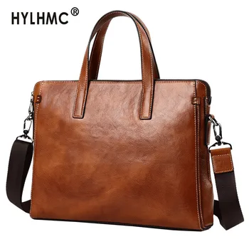 Handbag Men's Bag Leather Briefcase Shoulder Messenger Bag Men Business 14 Inch Laptop Bag Travel Bags 2020 High Quality Leather
Handbag Men's Bag Leather Briefcase Shoulder Messenger Bag Men Business 14 Inch Laptop Bag Travel Bags 2020 High Quality Leather
