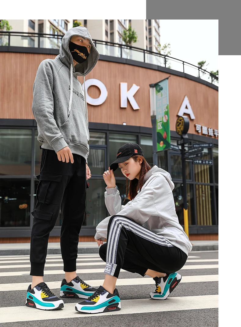 2020 Popular Fashion Casual Shoes for Men Air Cushion Sneakers Man Lace-up Breathable Max Walking Trainer Male Tenis Feminino