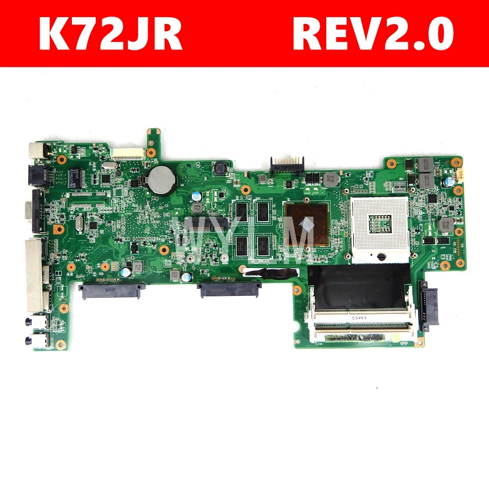 K72JR материнская плата REV2.0 для ASUS X72J K72J A72J K72JK K72JT Материнская ноутбука HM55 60-N0AMB1000-A04