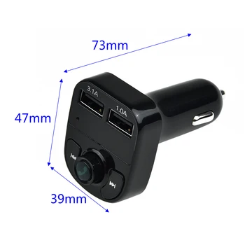 FM Charger Car Kit Transmitter Hands-free Dual USB Car Bluetooth Accessories Practical New
FM Charger Car Kit Transmitter Hands-free Dual USB Car Bluetooth Accessories Practical New