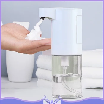 350ML Foaming Soap Dispenser Fully Auto Induction Infrared Motion Sensor Touchless Automatic Foam Soap Dispenser Hands Washing