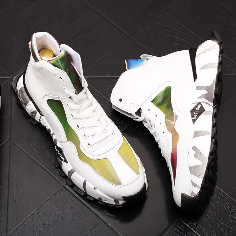 New Arrival Vogue Men Casual Shoes Round Toe Lace Up High Top Trending Leisure Shoes Chaussure Homme British Flatform Shoe
New Arrival Vogue Men Casual Shoes Round Toe Lace Up High Top Trending Leisure Shoes Chaussure Homme British Flatform Shoe