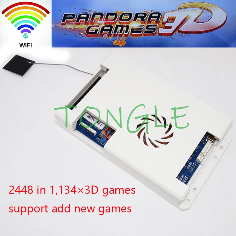WIFI Arcade Kit Pandora Game 3D 4018/2448 in 1 game board + 8 way joystick American HAPP Style Push Button for Machine | Спорт и