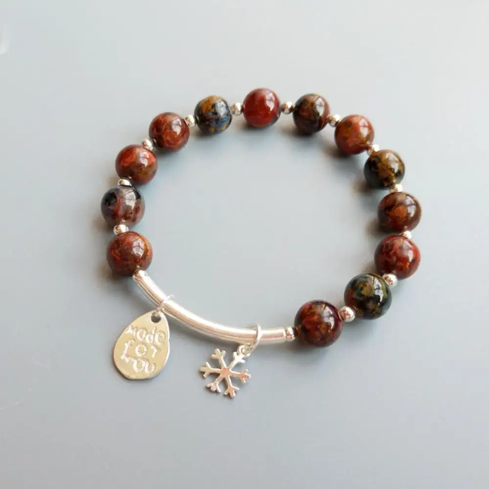 LiiJi Unique Cat's Eye Pietersite S925 Sterling Silver Delicate Charm Bracelet For Women or Men
LiiJi Unique Cat's Eye Pietersite S925 Sterling Silver Delicate Charm Bracelet For Women or Men