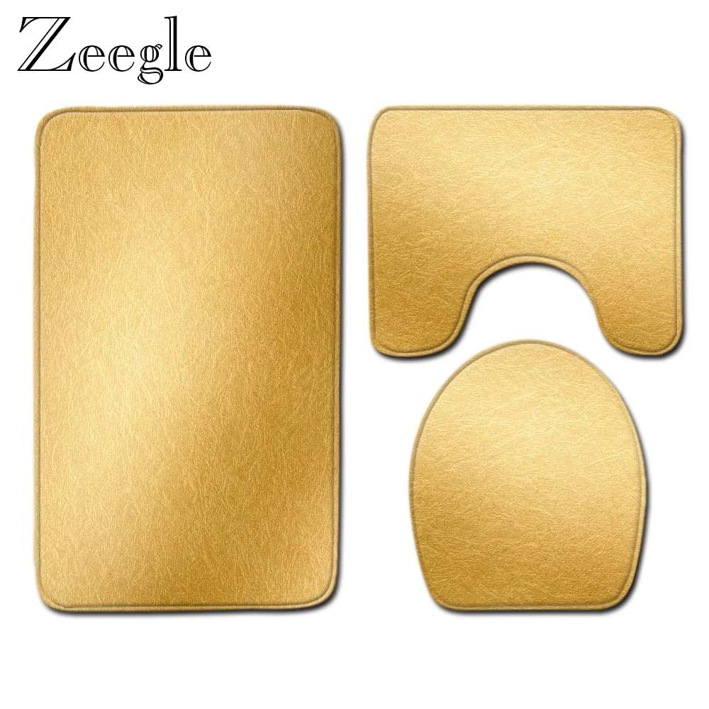 Zeegle 3pcs Bathroom Carpet Set Printed Non-Slip Bath Mat Water Absorbent Rug Washable Toilet Mat Bathroom Decoration Foot Mat
Zeegle 3pcs Bathroom Carpet Set Printed Non-Slip Bath Mat Water Absorbent Rug Washable Toilet Mat Bathroom Decoration Foot Mat