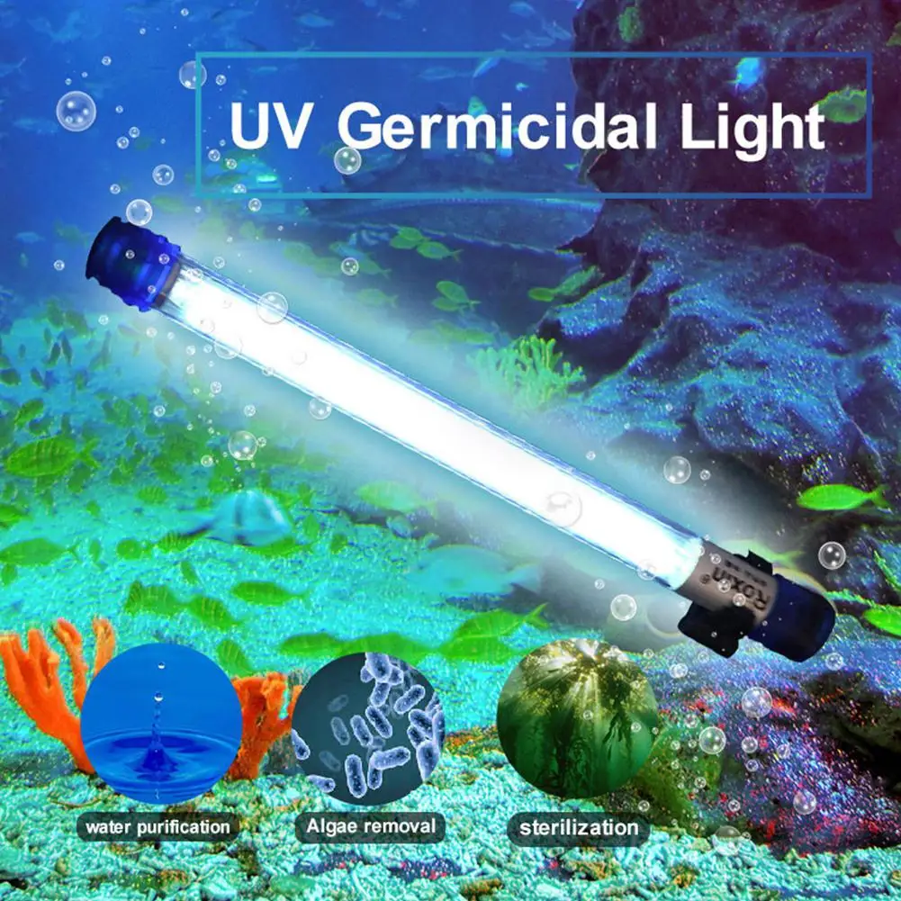 110v-220V Aquarium UV Germicidal Light Ultraviolet Sterilizer Lamp Submersible Diving Fish Reef Coral Tank Bactericidal Lamp
110v-220V Aquarium UV Germicidal Light Ultraviolet Sterilizer Lamp Submersible Diving Fish Reef Coral Tank Bactericidal Lamp
