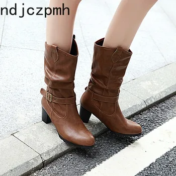 Women's Boots The New winter fashion Round head mid heel Middle tube Women's shoes plus size 34-43 Heel Height 6.5cm black
Women's Boots The New winter fashion Round head mid heel Middle tube Women's shoes plus size 34-43 Heel Height 6.5cm black