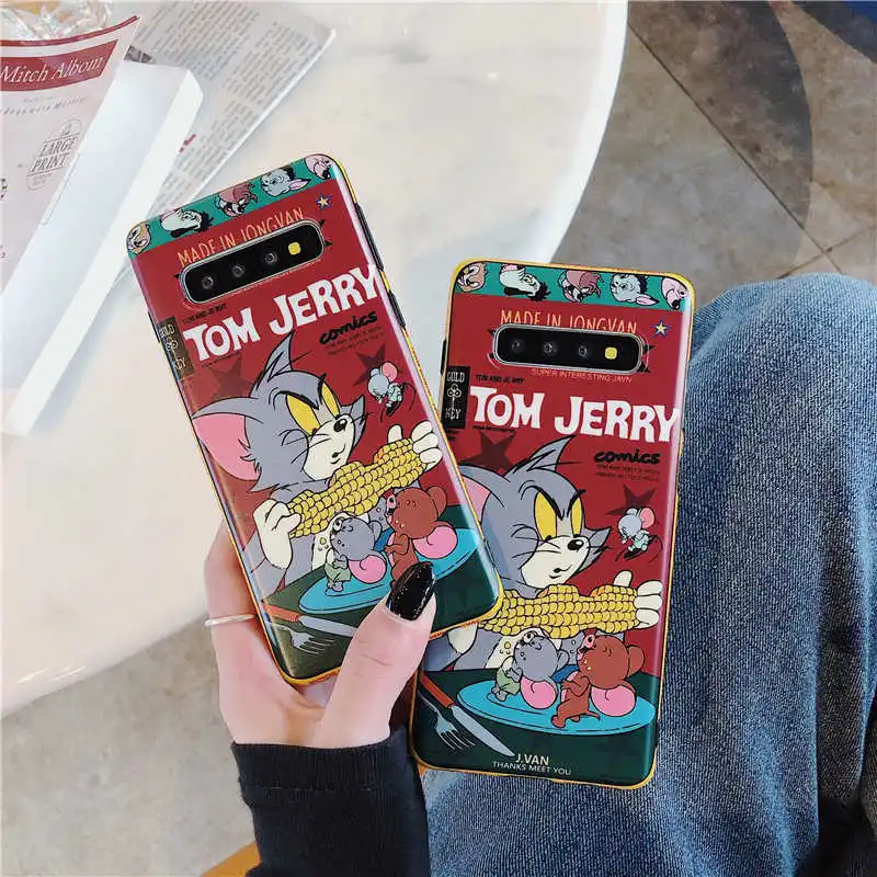 Funny Cartoon Cat and Mouse Phone Case For Samsung Galaxy S10 S9 S8 Plus Note 8 9 Soft Silicone Cover Cute Tom Jerry cases
Funny Cartoon Cat and Mouse Phone Case For Samsung Galaxy S10 S9 S8 Plus Note 8 9 Soft Silicone Cover Cute Tom Jerry cases