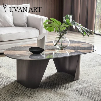 Italian coffee table dining table dual-purpose living room low table oval tea machine table 232B-18
Italian coffee table dining table dual-purpose living room low table oval tea machine table 232B-18