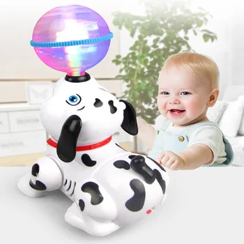 

Luminous Bulb Electric Animal Rotating Light Music Top Ball Puppy Sea-Lions Dancing Glitters 360 Degrees Moved Toys For Children