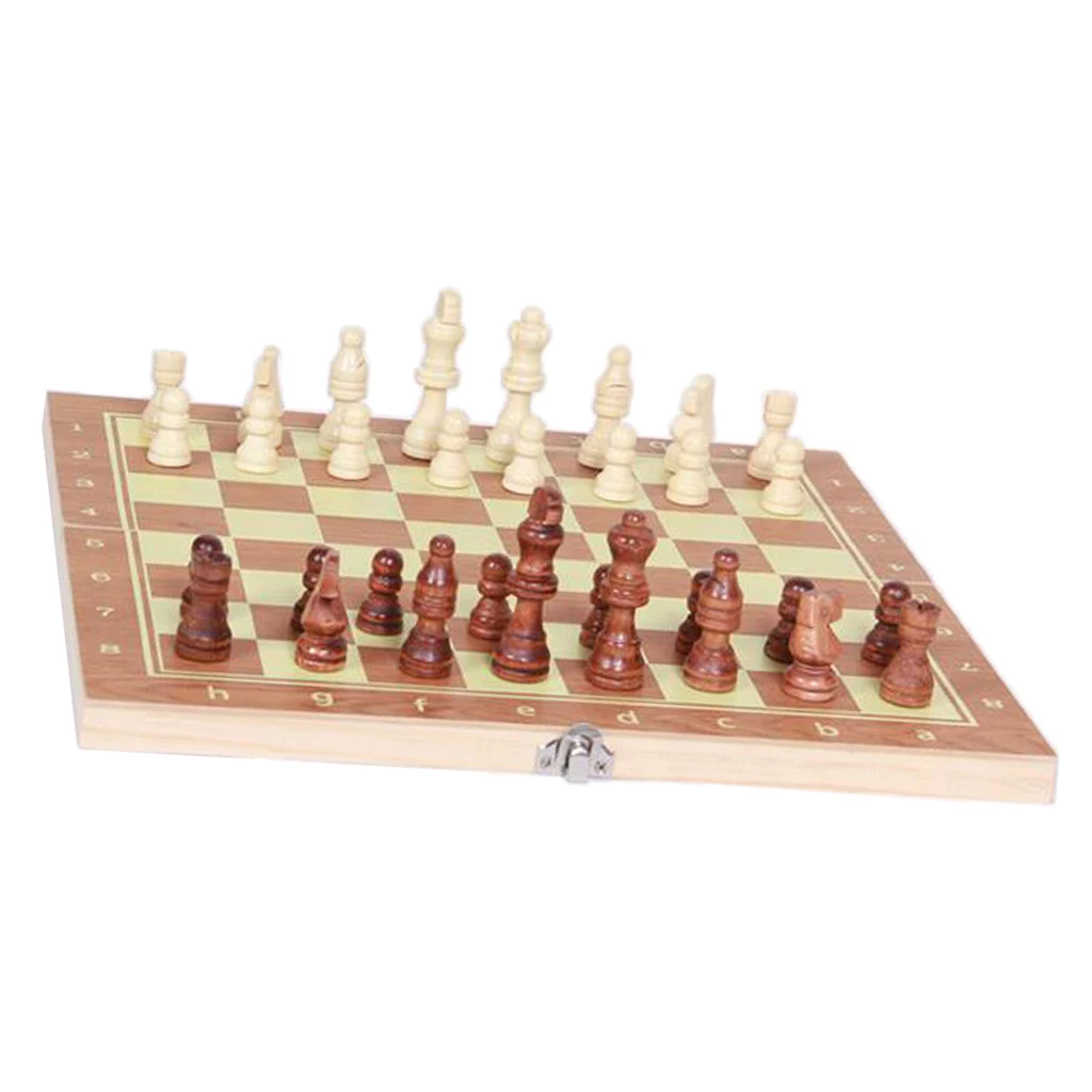 Deluxe 3-in-1 Chess Checkers & Backgammon Wooden Travel Games Set 11.4 x 11.4 Inch
Deluxe 3-in-1 Chess Checkers & Backgammon Wooden Travel Games Set 11.4 x 11.4 Inch