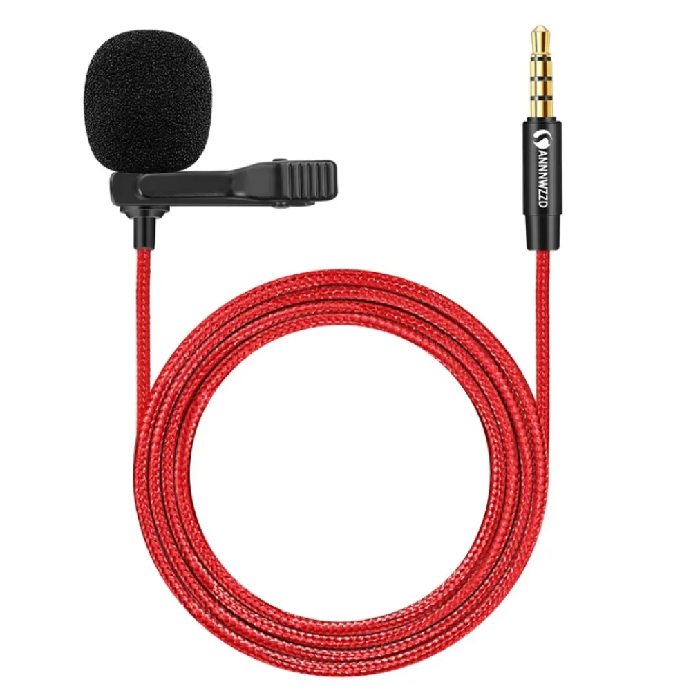 3.5mm Lavalier Microphone Omnidirectional Condenser Microphone with 360°High Sensitivity Condenser Support for Smartphone PC
3.5mm Lavalier Microphone Omnidirectional Condenser Microphone with 360°High Sensitivity Condenser Support for Smartphone PC