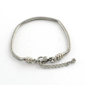 10 Strands 304 Stainless Steel Snake Chains Bracelets with Lobster Claw Clasps
10 Strands 304 Stainless Steel Snake Chains Bracelets with Lobster Claw Clasps