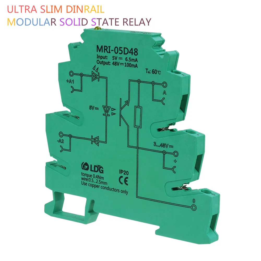 MRI-05D48 Input 5V DC Photoelectrical Coupling-interface Relay Module PLC Optocoupler Isolating DIN Rail Relay 3.3V 12V 24V DC
MRI-05D48 Input 5V DC Photoelectrical Coupling-interface Relay Module PLC Optocoupler Isolating DIN Rail Relay 3.3V 12V 24V DC