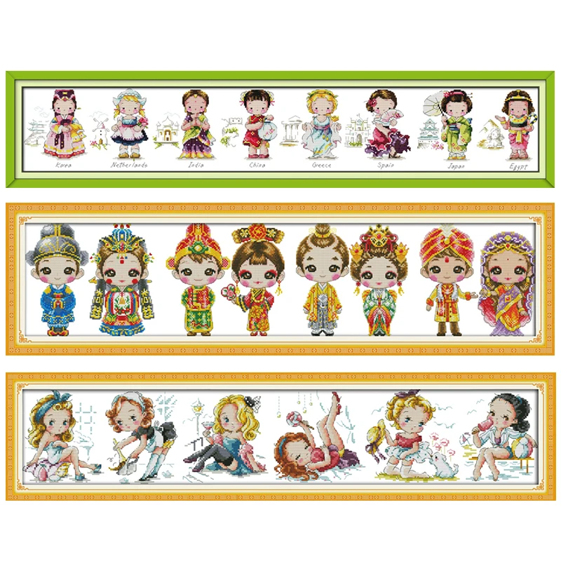 Joy Sunday Stamped Cross Stitch Kits One World Patterns 14CT 11CT Counted Print Crafts Decor Handmade Embroidery Needlework Sets
Joy Sunday Stamped Cross Stitch Kits One World Patterns 14CT 11CT Counted Print Crafts Decor Handmade Embroidery Needlework Sets