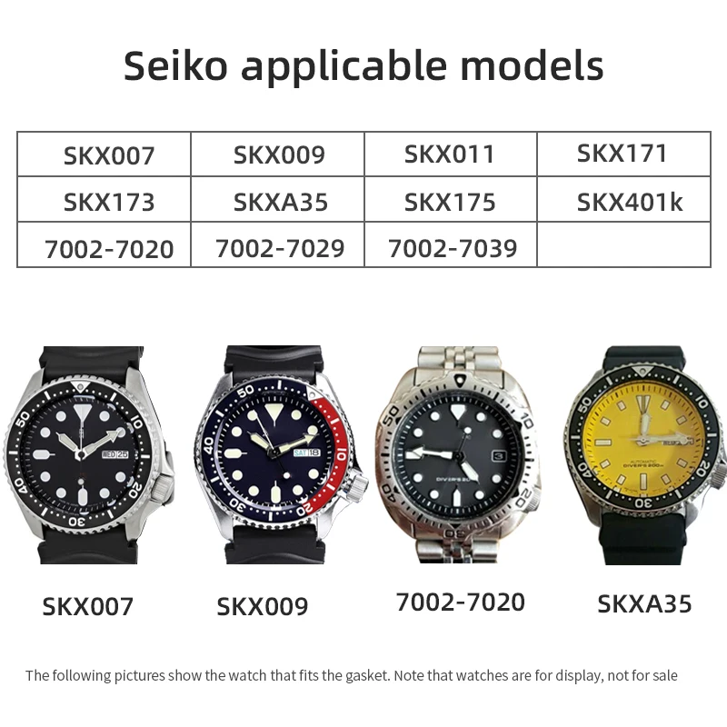 Popular】Gasket for skx007 skx009 front crystal gasket and case