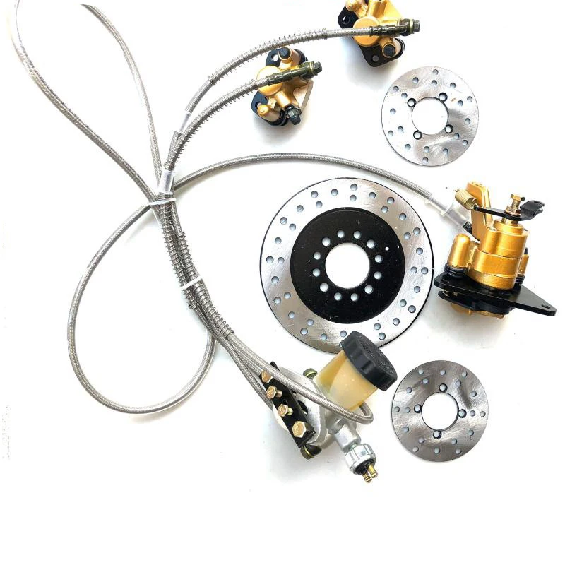 Motor Go kart part Hydraulic Front Rear Brake Calipers Pad Assembly System & brake disc for ATV Quad Dirt Bike
Motor Go kart part Hydraulic Front Rear Brake Calipers Pad Assembly System & brake disc for ATV Quad Dirt Bike